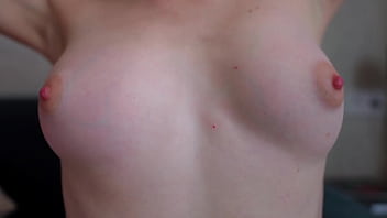 Perfect small tits playing pink nipple play free