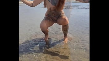 Public pee on nudist beach