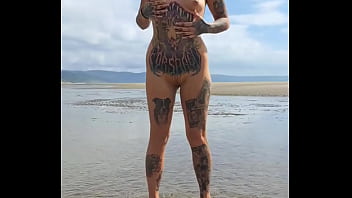 Public pee on nudist beach