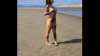 Public pee on nudist beach