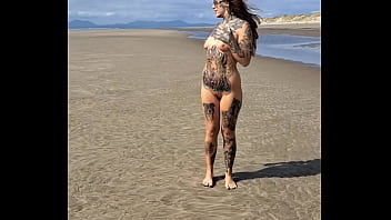 Public pee on nudist beach