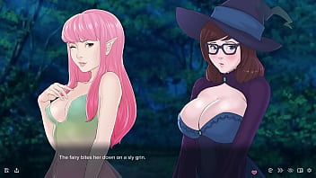 Witch and fae threesome quickie fantasy adventure #3 adult game gameplay