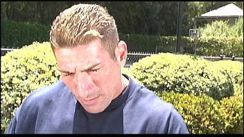 Cute blonde nicole lounges in the water outside before fucking her man