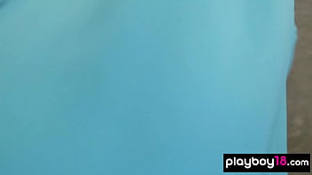 Petite small titted teen hottie love nude practicing