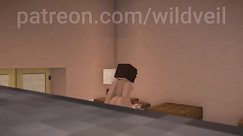 Minecraft cute couple rough sex