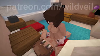 Minecraft cute couple rough sex
