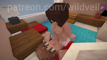 Minecraft cute couple rough sex