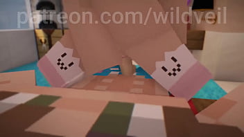 Minecraft cute couple rough sex
