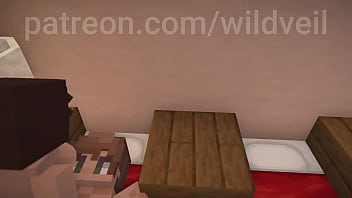 Minecraft cute couple rough sex
