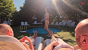 Reverse gang bang anal fisting eating cum