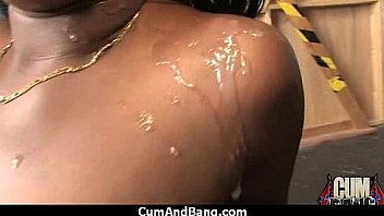 Swallowing sperm makes her horny 13