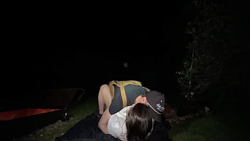 Camping sex in the forest