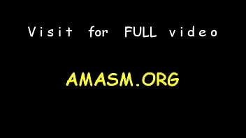 Naked girl amazed by big fang