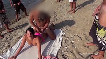 The hottest masses of beach fucks in greece hairy milf hard fucked on the beach