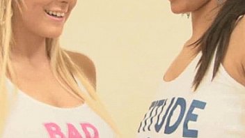 Busty Blonde Sluts Masturbating With Dildo thumbnail