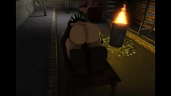 Tatsumaki disfrutando en callejon