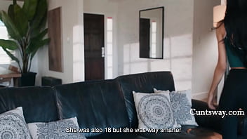 Rivals fight with eachother before have a lesbian fuck