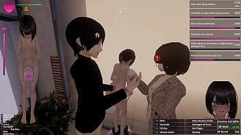 Secret flasher manaka walking in mall big revelation voyeur game