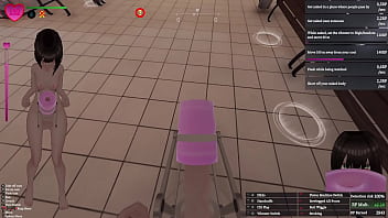 Secret flasher manaka walking in mall big revelation voyeur game