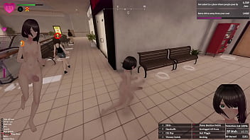 Secret flasher manaka walking in mall big revelation voyeur game