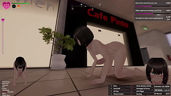 Secret flasher manaka walking in mall big revelation voyeur game