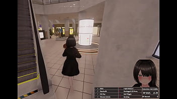 Secret flasher manaka walking in mall big revelation voyeur game