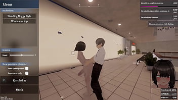 Secret flasher manaka walking in mall big revelation voyeur game