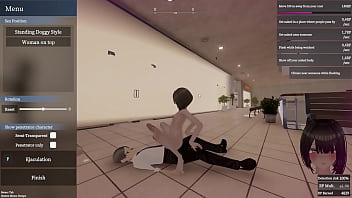 Secret flasher manaka walking in mall big revelation voyeur game