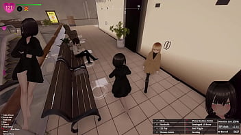 Secret flasher manaka walking in mall big revelation voyeur game