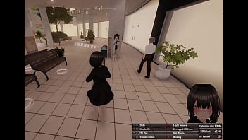 Secret flasher manaka walking in mall big revelation voyeur game