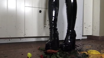 Merciless brat in a frenzy of destruction