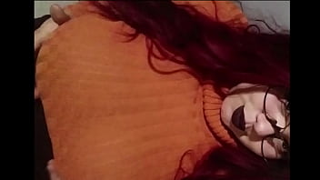 Hotwife with big tits react a bbc gang bang video #2