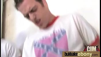 Busty black babe bubble bath group cocksuck 17