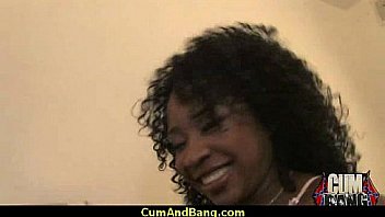 Real ebony babe getting hard core group making out 28