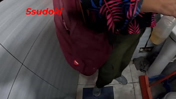 Tuvimos sexo en el baño de la universidad para desestresarnos de los examenes tan dificiles