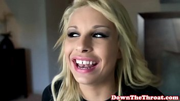 Gagging carmen caliente deepthroats pov
