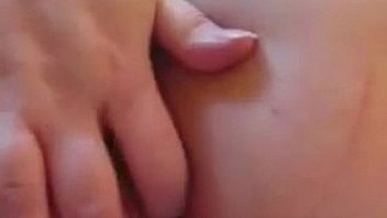Shaved pussy being fingered close up
