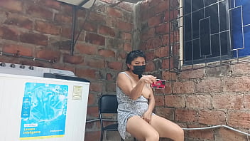 My Slutty Neighbor In The Yard Showing Her Pussy Under Her Dress thumbnail