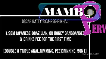 1 90m very slim japanese brazilian ob honey first time drinks pee & gang banged by 5 huge dicks double & triple