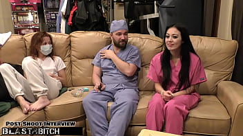 Become nurse as blaire celeste's mouth gets blasted with huge load of cum