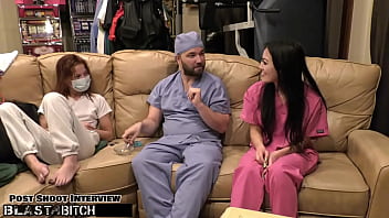 Become nurse as blaire celeste's mouth gets blasted with huge load of cum