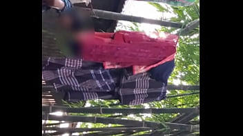 Deshi village girl bathing openly