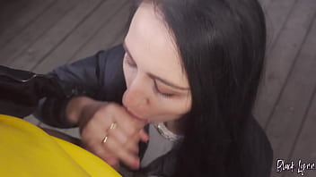 Gifted slut black lynn loves risky public quickies and cum on her ass