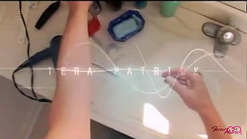 Hot brunette tera patrick pleases her trimmed pussy in pov