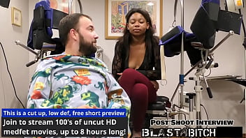 Minnie rose's face gets blasted with cum after blowjob