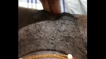 Homemade ebony pussy play