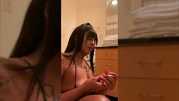 Putting my butt plug in my booty