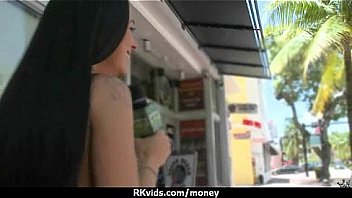 Amateur girl likes to suck cock for cash 8