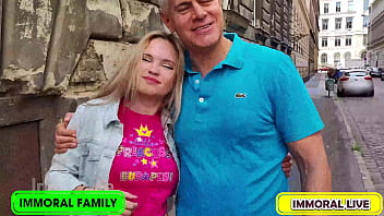 Irina receives porno dan's huge load begging for breakfast doughnuts