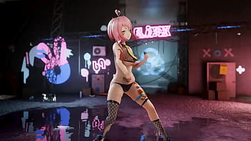 Vtuber strips & dances to kpop mmd
